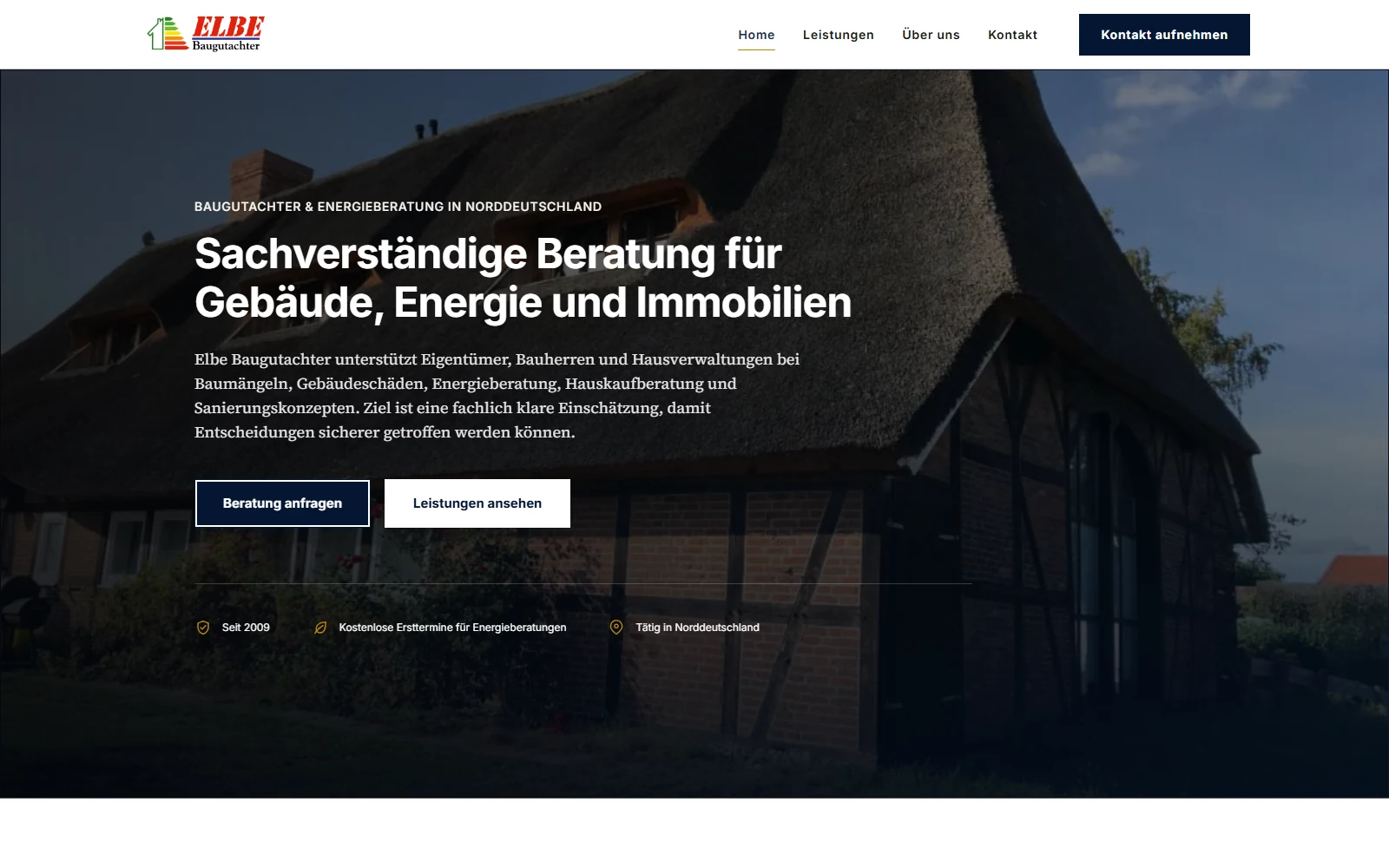 Startseite von Elbe Baugutachter