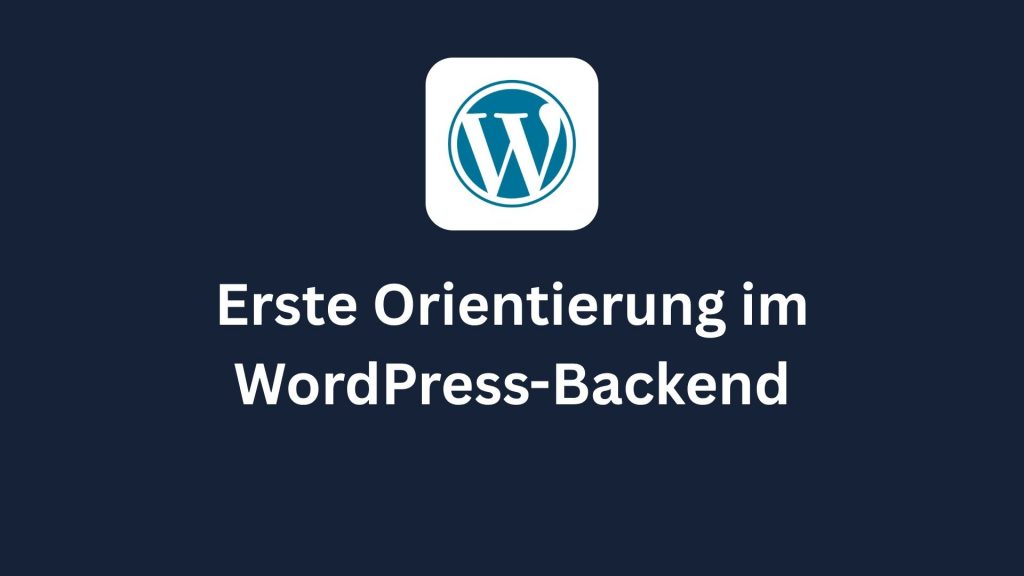 WordPress-Backend mit klar erkennbarem WordPress-Bezug