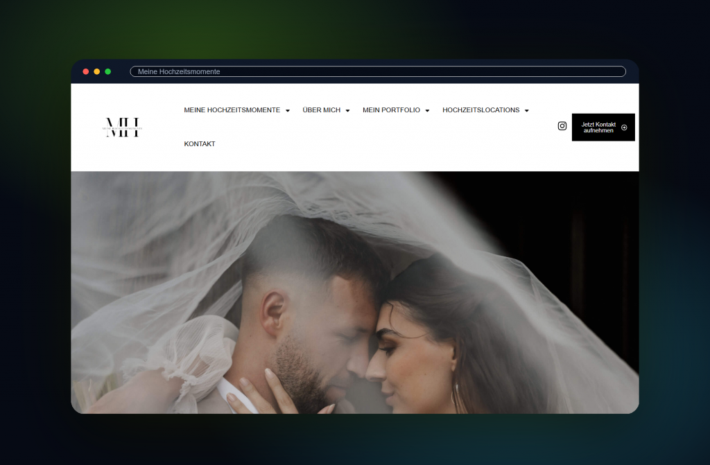professionelles responsives Website-Mockup