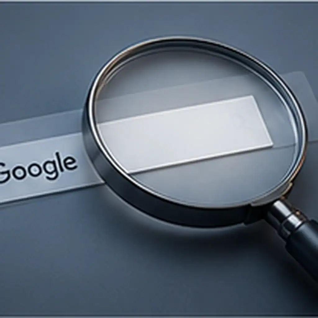 Google-Sichtbarkeit unter einer Lupe