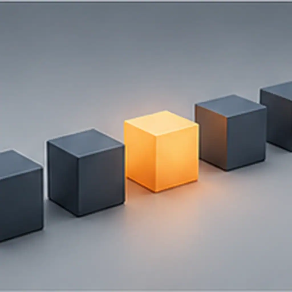 hervorgehobener Baustein für individuelles Design